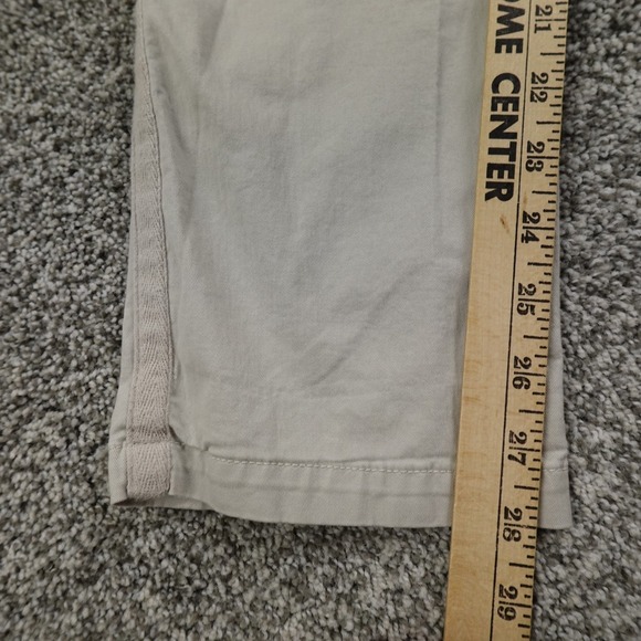 Gap Pants Womens 6 Beige Gray Chino Trousers Khakis Mid Rise Flat Front Stretch - Picture 3 of 13
